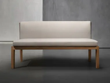 TIMME - Fabric garden bench with back by Piet Boon - view 2